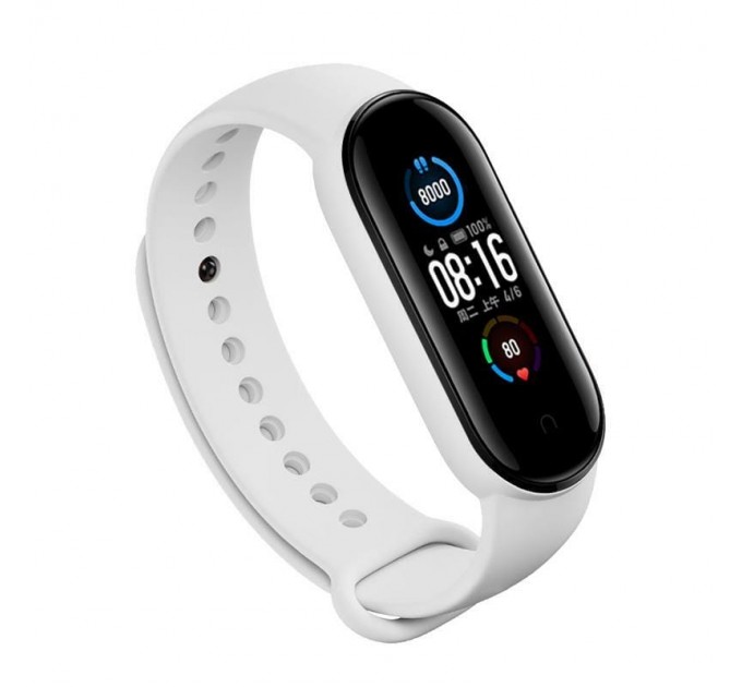 Ремінець BeCover для Xiaomi Mi Smart Band 5/Mi Smart Band 6 White (705072)