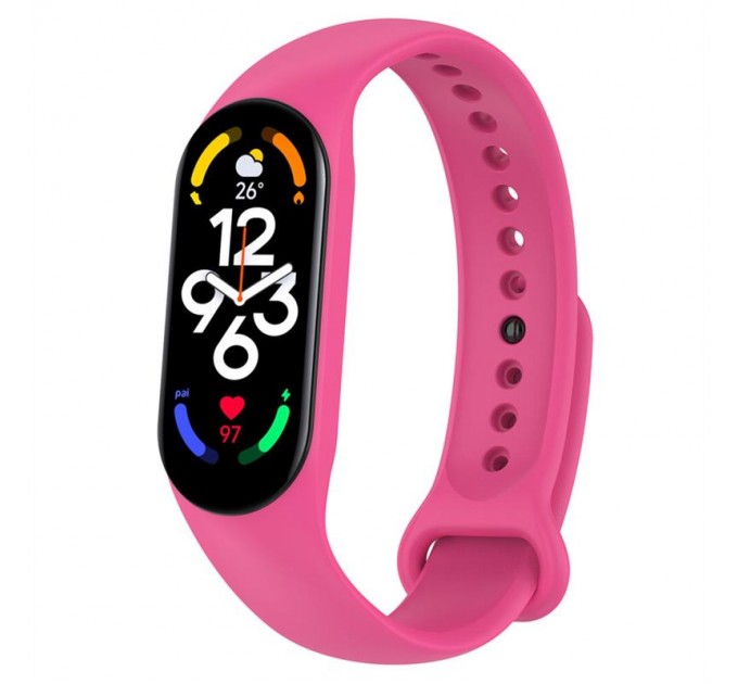BeCover Силіконовий ремінець BeCover для Xiaomi Mi Smart Band 7 Hot Pink (707490)