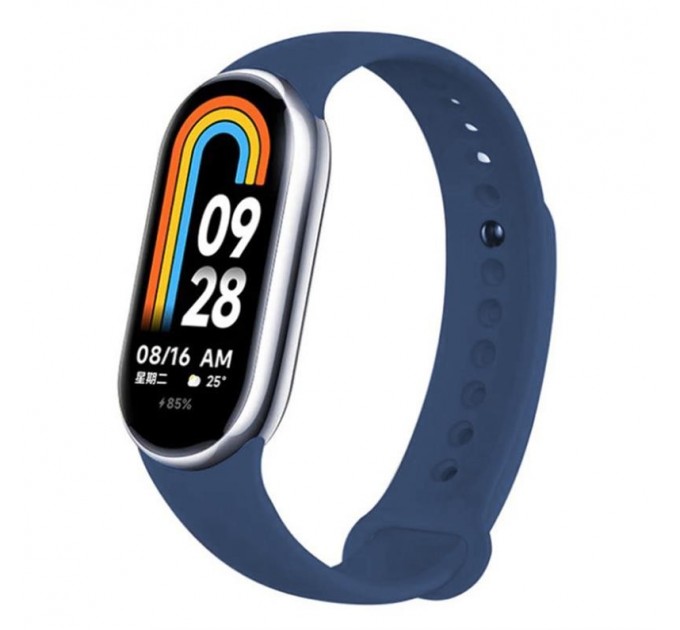 Силіконовий ремінець BeCover для Xiaomi Mi Smart Band 8 Blue Horizon (709380)