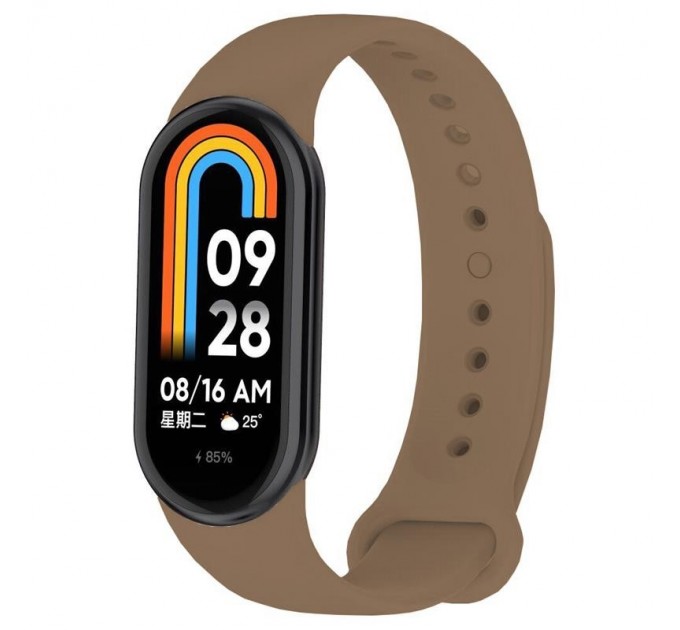 Силіконовий ремінець BeCover для Xiaomi Mi Smart Band 8 Brown (709381)