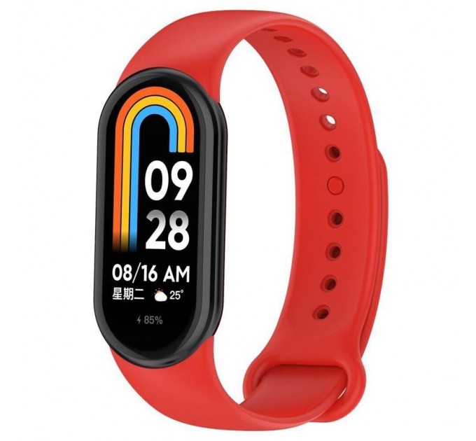Силіконовий ремінець BeCover для Xiaomi Mi Smart Band 8 Red (709396)