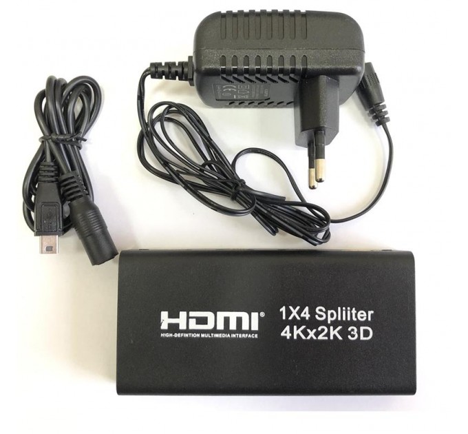 Atcom Розгалужувач (спліттер) Atcom (15190) HDMI 4 порти, підтримка UHD 4K