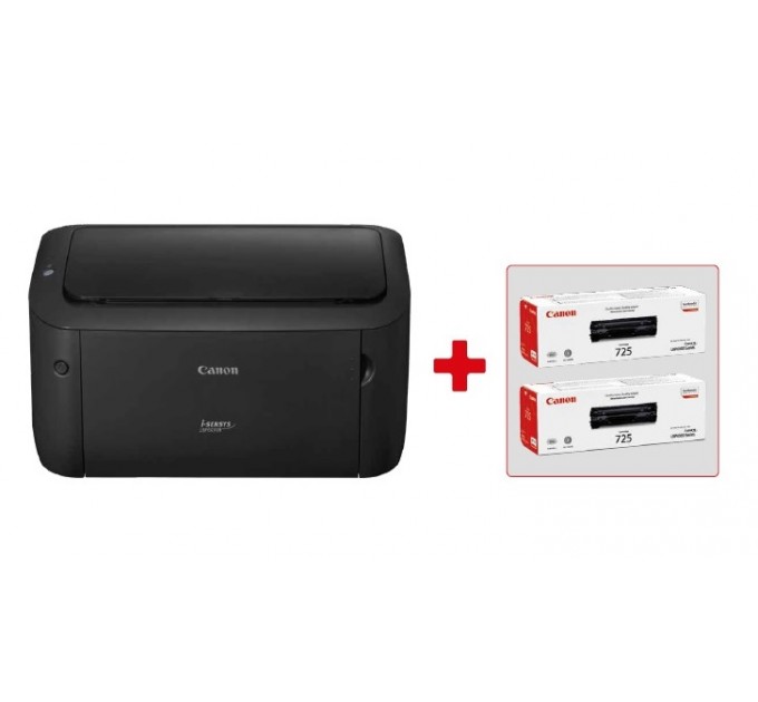 Canon Принтер А4 Canon i-SENSYS LBP6030B (8468B042AA) + 2 картриджа Canon 725