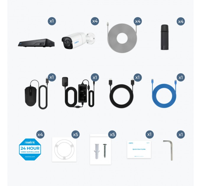 Reolink Комплект відеоспостереження Reolink NVS8-5MB4