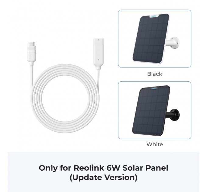 Reolink Кабель подовжувач для сонячної панелі 4,5 М Reolink Solar EX Cable(USB-C) White