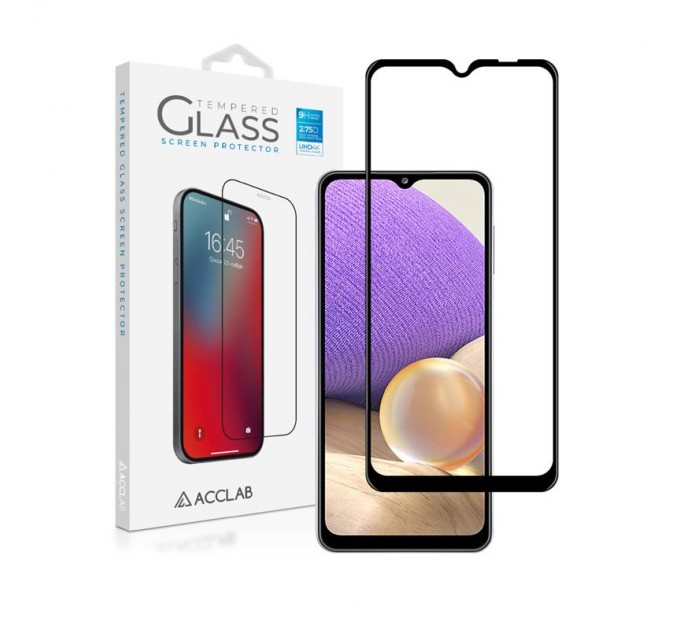 ACCLAB Захисне скло ACCLAB Full Glue для Samsung Galaxy A32 SM-A325 Black (1283126510533)
