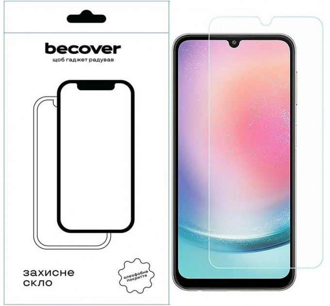 BeCover Захисне скло BeCover для Samsung Galaxy A14 SM-A145/A14 5G SM-A146 Crystal Clear Glass 3D (709260)