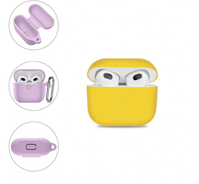 BeCover Чохол для навушників BeCover для Apple AirPods (3nd Gen) Yellow (707233)