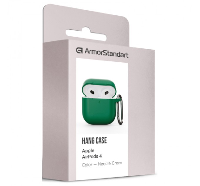 Armorstandart Чохол для навушників Armorstandart Hang Case для Apple AirPods 4 Needle Green (ARM81289)