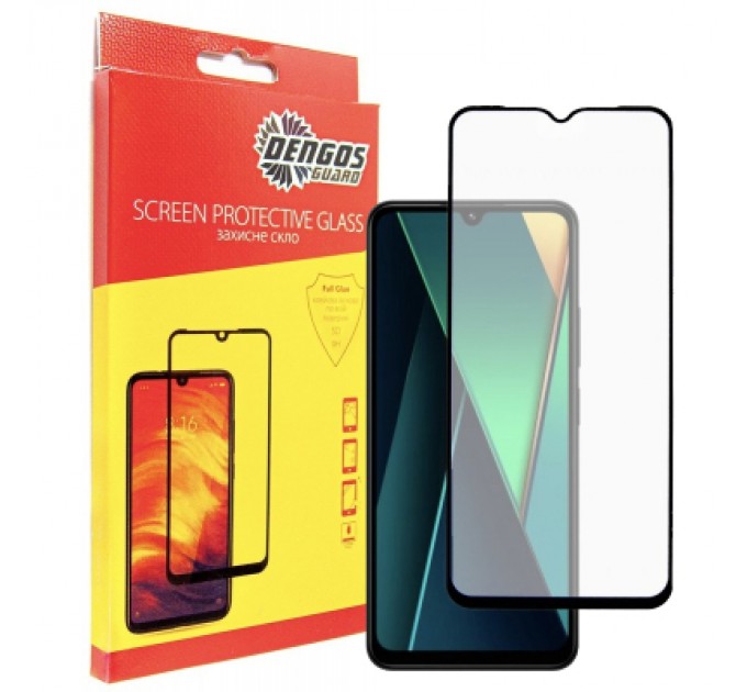 Dengos Скло захисне Dengos Full Glue POCO C75 (black) (TGFG-384)