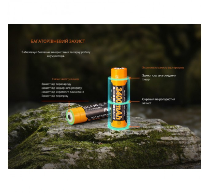 Fenix Акумулятор Fenix 18650 (3400 mAh) Type-C (ARB-L18-3400U-V30)