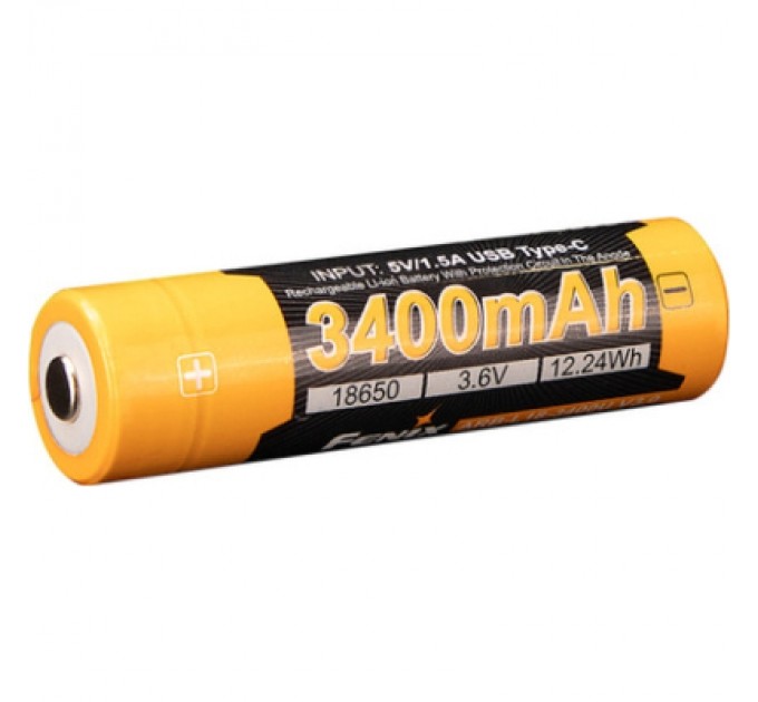 Fenix Акумулятор Fenix 18650 (3400 mAh) Type-C (ARB-L18-3400U-V30)