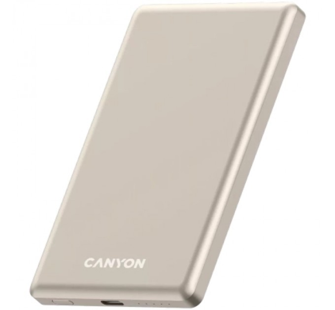 Батарея універсальна Canyon 5000mAh OnPower 505 slim Magsafe PD/20W Beige (CNS-CPB505BE)