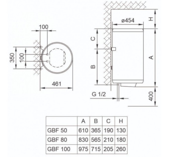 Бойлер TIKI GBF 80/UA (700097)