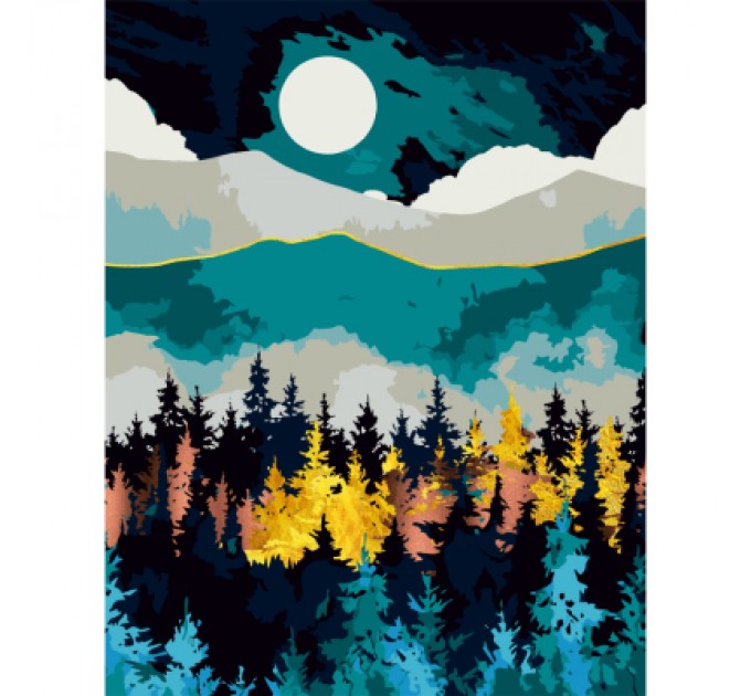 Rosa Картина по номерам Rosa Казковий пейзаж 1 35 х 45 см (4823098529798)