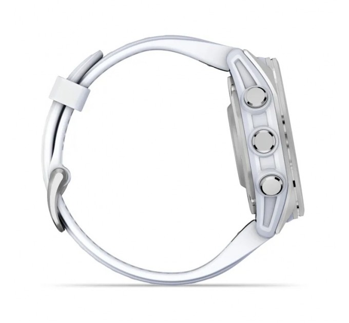 Garmin Смарт-годинник Garmin Fenix 8 43mm AMOLED Silver with Whitestone Silicone (010-02903-06)