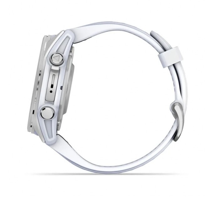 Garmin Смарт-годинник Garmin Fenix 8 43mm AMOLED Silver with Whitestone Silicone (010-02903-06)