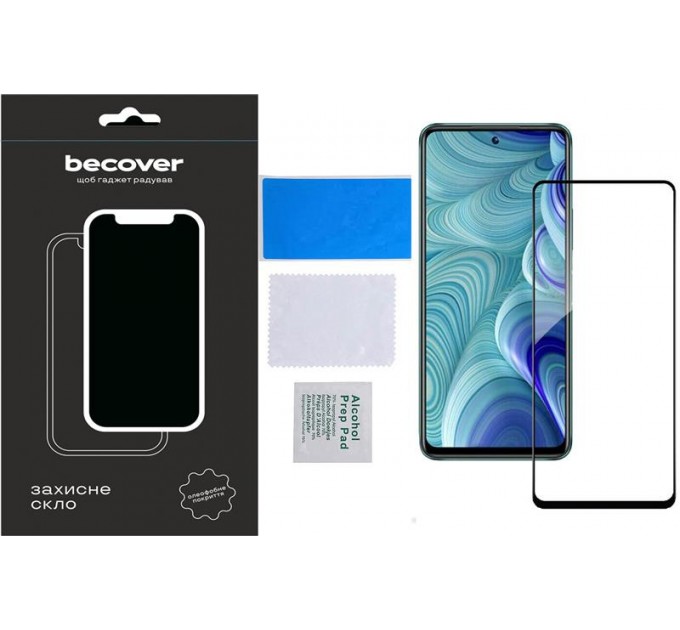 BeCover Захисне скло BeCover для Poco M6 Pro 4G Black (710632)