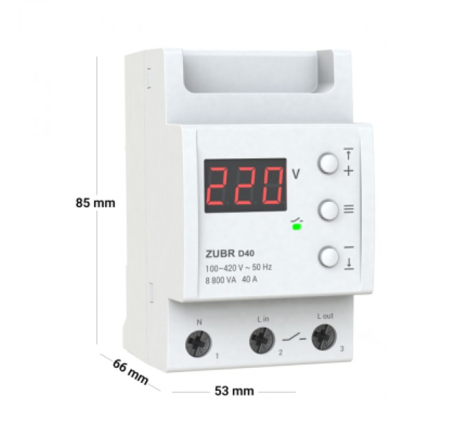 ZUBR Реле напруги ZUBR D40 (4820120220425)