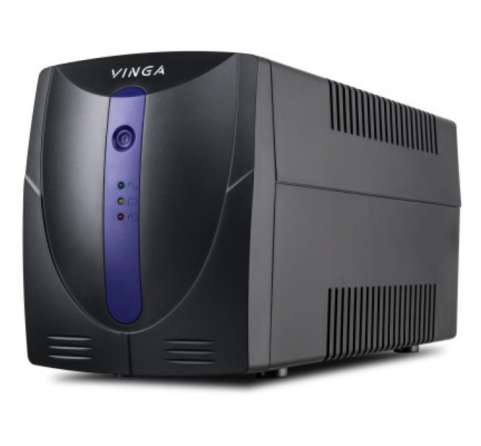 Vinga Пристрій безперебійного живлення Vinga LED 1200VA plastic case with USB (VPE-1200PU)