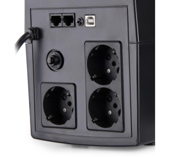 Vinga Пристрій безперебійного живлення Vinga LED 1200VA plastic case with USB (VPE-1200PU)
