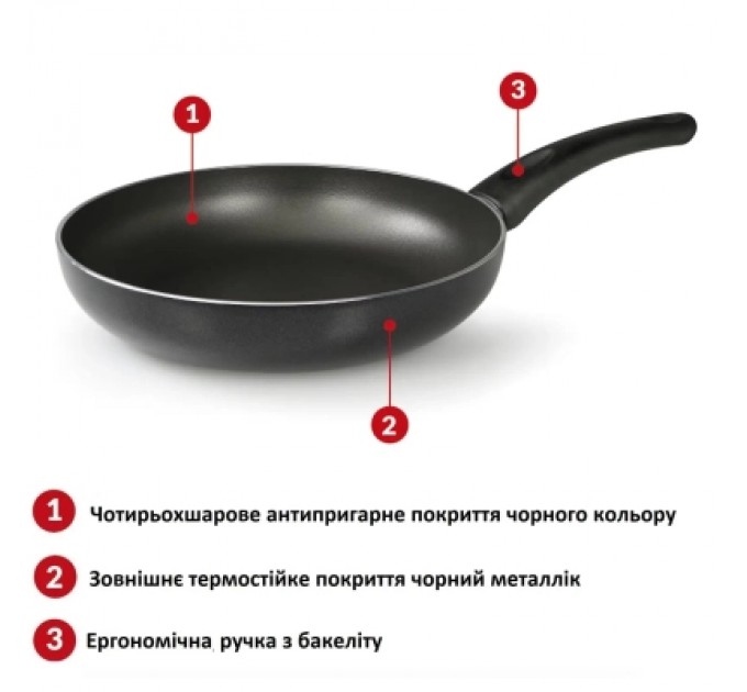 Flonal Сковорода Flonal Milano 26 см (GMRPB2642)