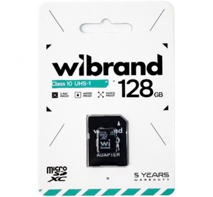 Wibrand Карта пам'яті Wibrand 128GB microSD class 10 (WICDHU1/128GB-A)
