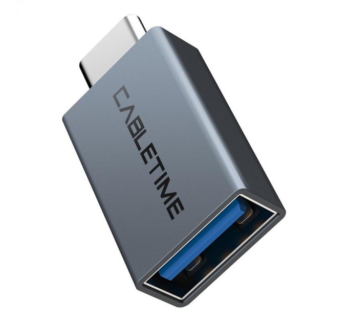 Cabletime Адаптер Cabletime USB - USB Type-C V 3.0 (F/M) OTG Black (CP76G)