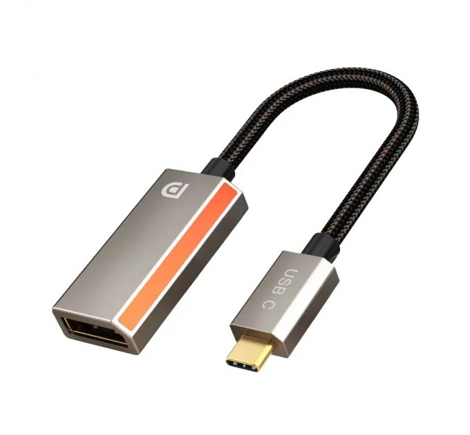 Адаптер Сabletime DisplayPort - USB Type-C (F/M), 0.2 м, Gray (CP16A)