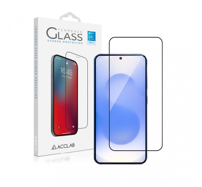 ACCLAB Захисне скло ACCLAB Full Glue для Samsung Galaxy S25 SM-S931 Black (1283126609770)