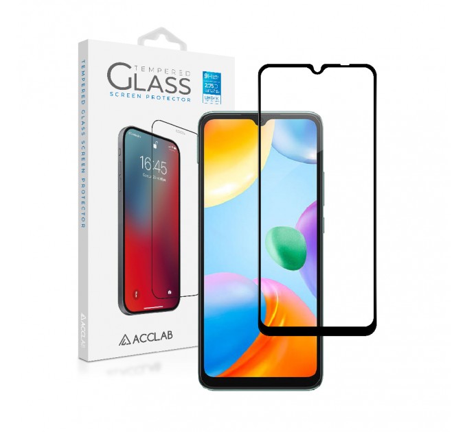 ACCLAB Захисне скло ACCLAB Full Glue для Xiaomi Redmi 10C Black (1283126527142)