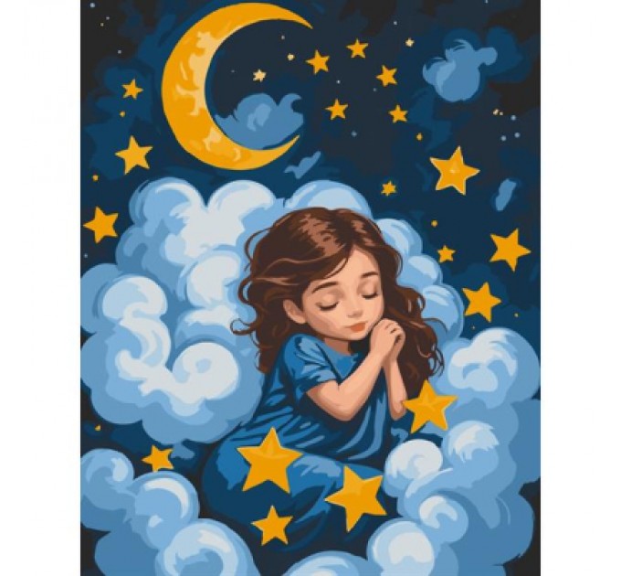 ArtCraft Картина по номерам ArtCraft Спляче янголятко 40х50 см (15589-AC)