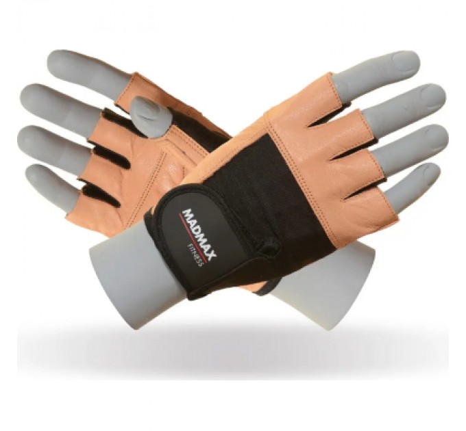 MadMax Рукавички для фітнесу MadMax MFG-444 Fitness Brown M (MFG-444-Brown_M)