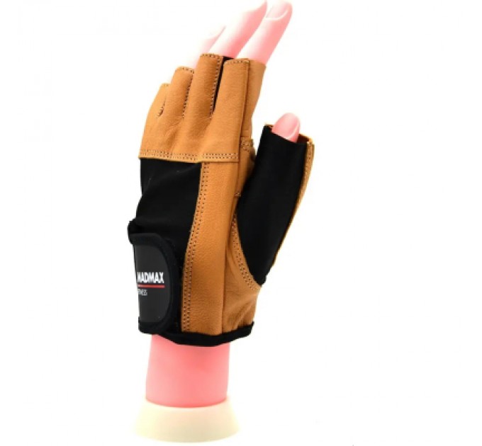 MadMax Рукавички для фітнесу MadMax MFG-444 Fitness Brown M (MFG-444-Brown_M)