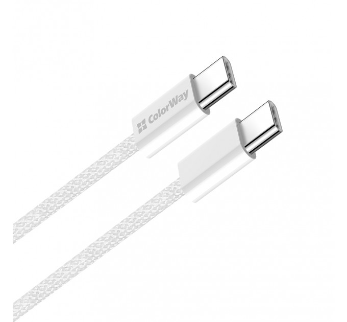 Кабель ColorWay USB Type-C - USB Type-C (M/M), 3.0 А, 2 м, Gray (CW-CBPDCC068-GR)