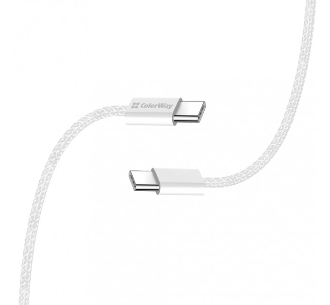Кабель ColorWay USB Type-C - USB Type-C (M/M), 3.0 А, 2 м, Gray (CW-CBPDCC068-GR)