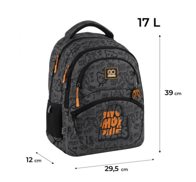 Рюкзак шкільний GoPack Education 175M-5 No More Rules (GO25-175M-5)