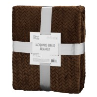 Плед Ardesto Jacquard Braid 160х200см, 100% поліестер, коричневий (ART0205JB)