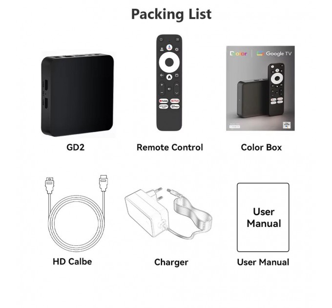 Dcolor TV приставка Dcolor GD2 2/32