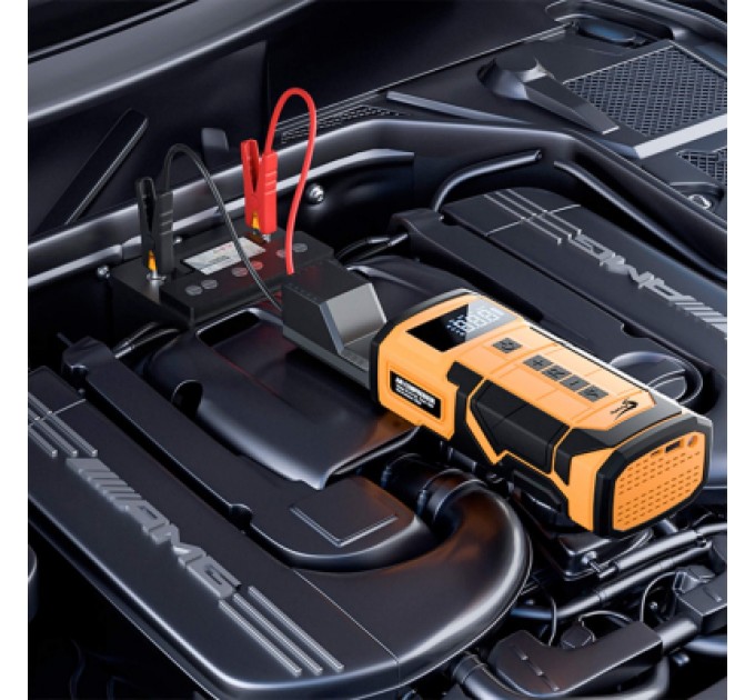 Aspiring Пуско зарядний пристрій Aspiring Jump 3 8000mAh Power bank 3-in-1 with inflator, compressor, car charging (JM8000PIWC)