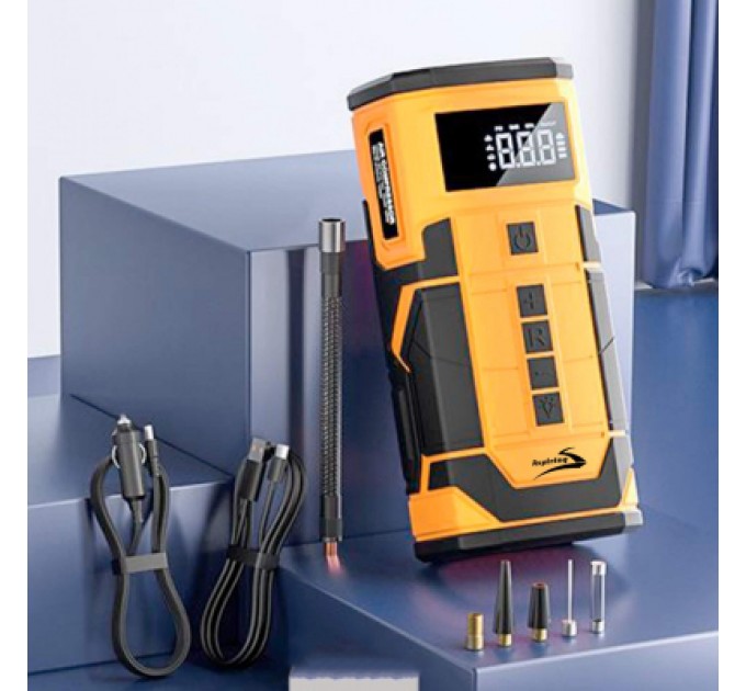 Aspiring Пуско зарядний пристрій Aspiring Jump 3 8000mAh Power bank 3-in-1 with inflator, compressor, car charging (JM8000PIWC)