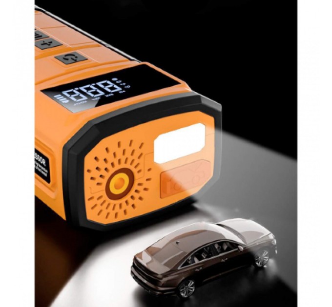 Aspiring Пуско зарядний пристрій Aspiring Jump 3 8000mAh Power bank 3-in-1 with inflator, compressor, car charging (JM8000PIWC)