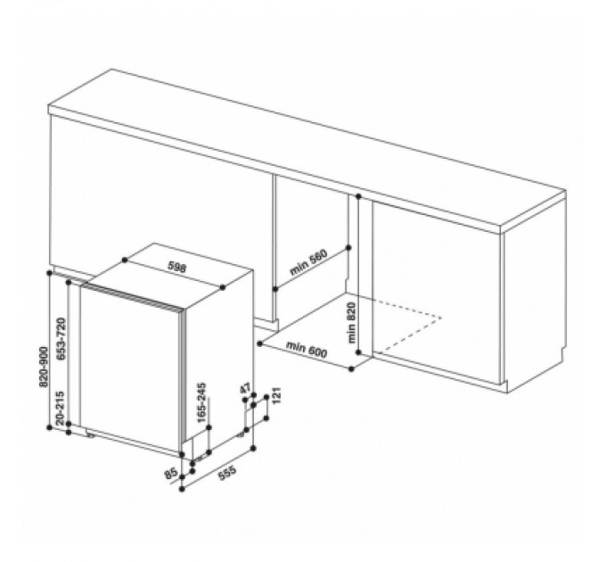 Whirlpool Посудомийна машина Whirlpool WIO3T133PLE