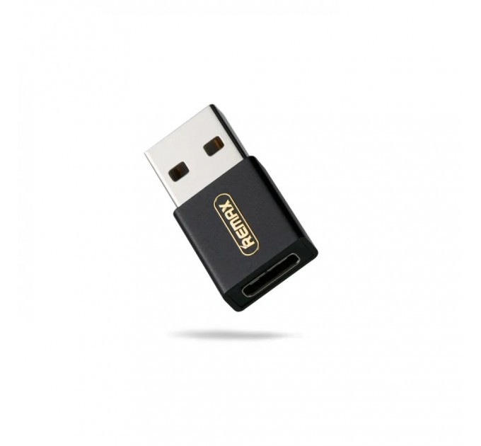 Remax Адаптер Remax RA-USB3 Joymove USB Type-C-USB Black (6954851284291)
