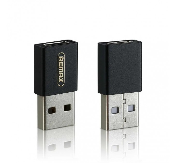 Remax Адаптер Remax RA-USB3 Joymove USB Type-C-USB Black (6954851284291)