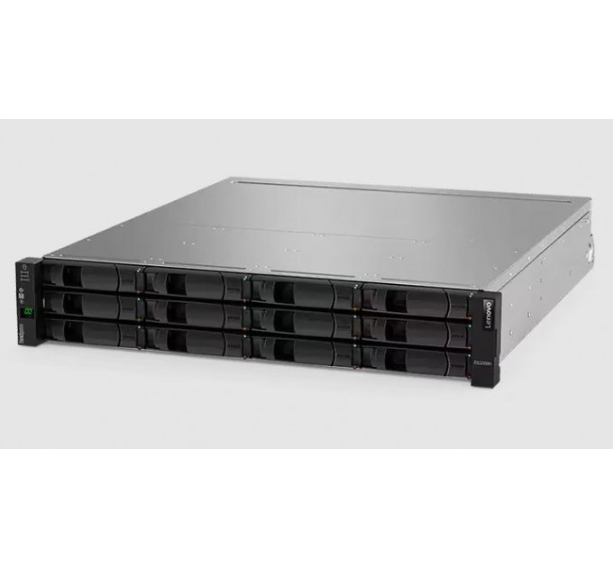 Система зберігання даних Lenovo ThinkSystem DE2000H Hybrid Flash Array 2U12, LFF V2, 10/25Gbit, 12x18TB, 3 роки гарантія