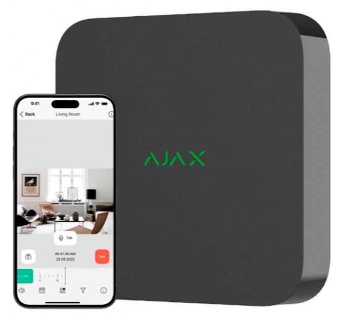 Ajax Ajax NVR (8ch) (8EU) ASP black мережевий відеореєстратор