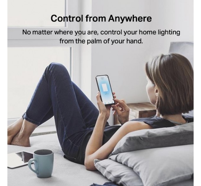 Розумний вимикач світла, 2-канальний 1-сторонній, Tapo S220 TP-LINK