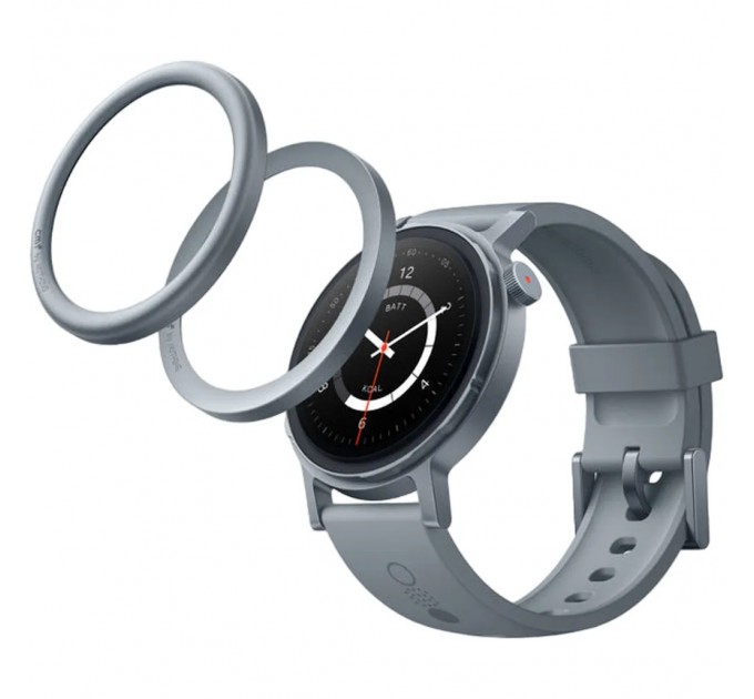 Nothing_ Смарт-годинник CMF by Nothing Watch Pro 2 Metal with Liquid Silicone Strap D398 Light Grey (A10700012)_EU