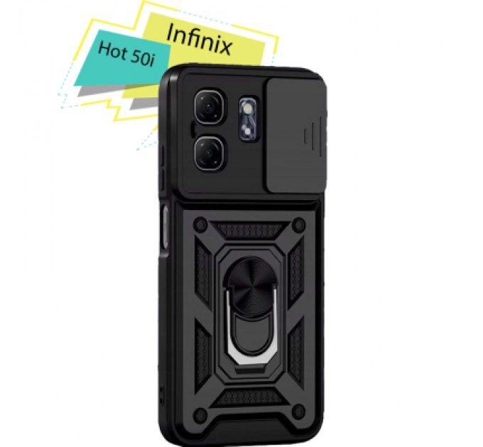 BeCover Чохол до мобільного телефона BeCover Military Infinix Hot 50i (X6531) Black (713047)